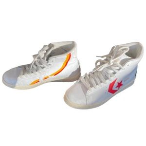 Converse white Roswell rayguns high top sneakers